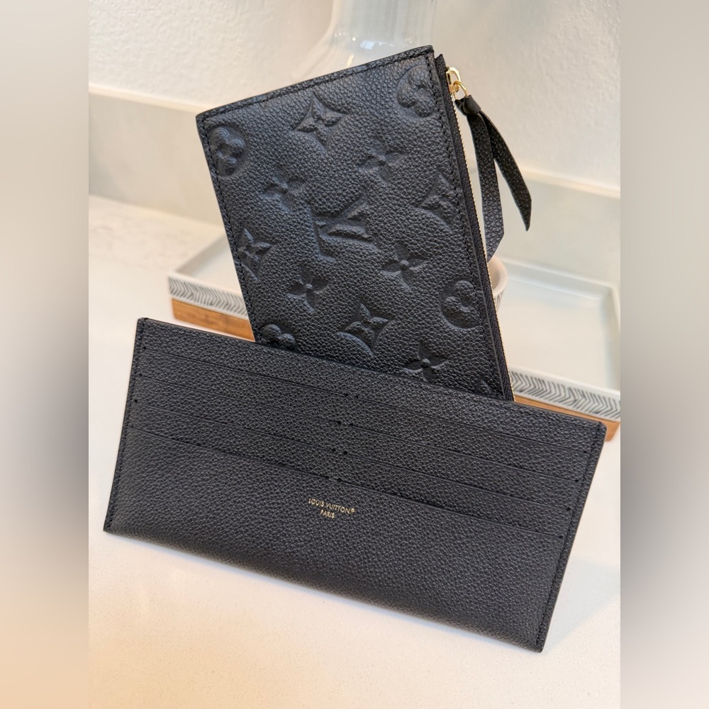 Brand New! Louis Vuitton Black Empreinte 2 Felicie Inserts Set with GHW